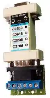 C3600 conversor binorma RS232-RS422/485, alimentación dual. Pequeño robusto. Uso industrial, laboratorios, etc. Instalacion simle y limpia.